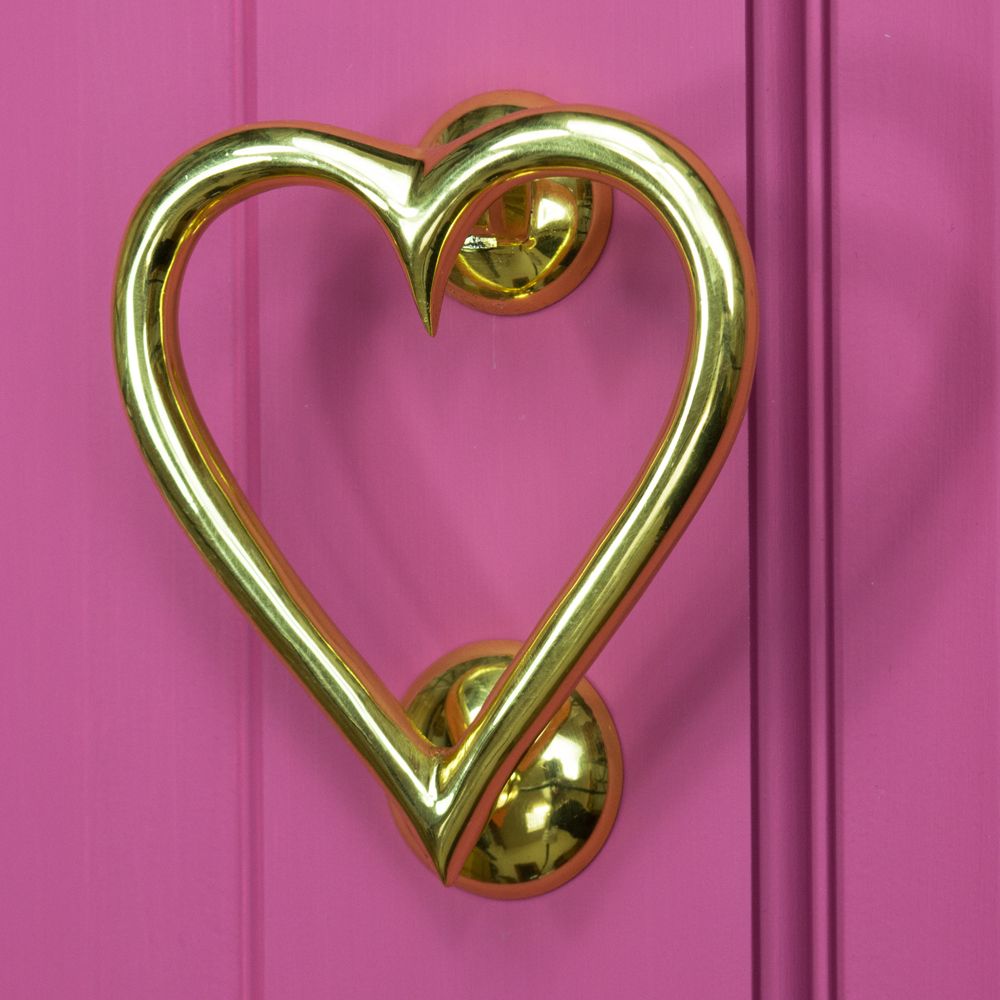 Brass Heart Door Knocker