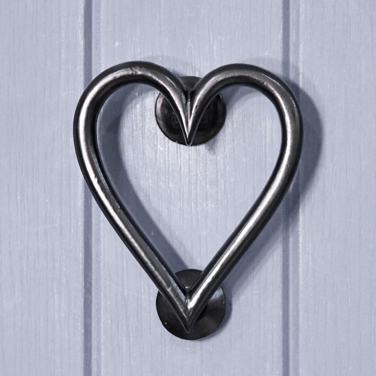 Heart Iron Door Knocker in situ 