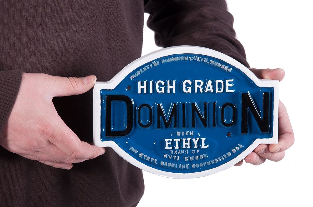 Dominion “Motor Spirit” Petrol Plaque Dominion “Motor Spirit” Petrol Plaque