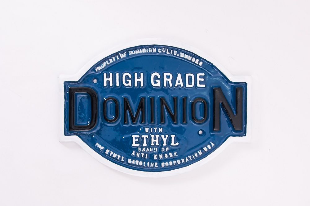 Dominion “Motor Spirit” Petrol Plaque Dominion “Motor Spirit” Petrol Plaque