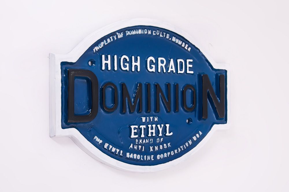 Dominion “Motor Spirit” Petrol Plaque Dominion “Motor Spirit” Petrol Plaque