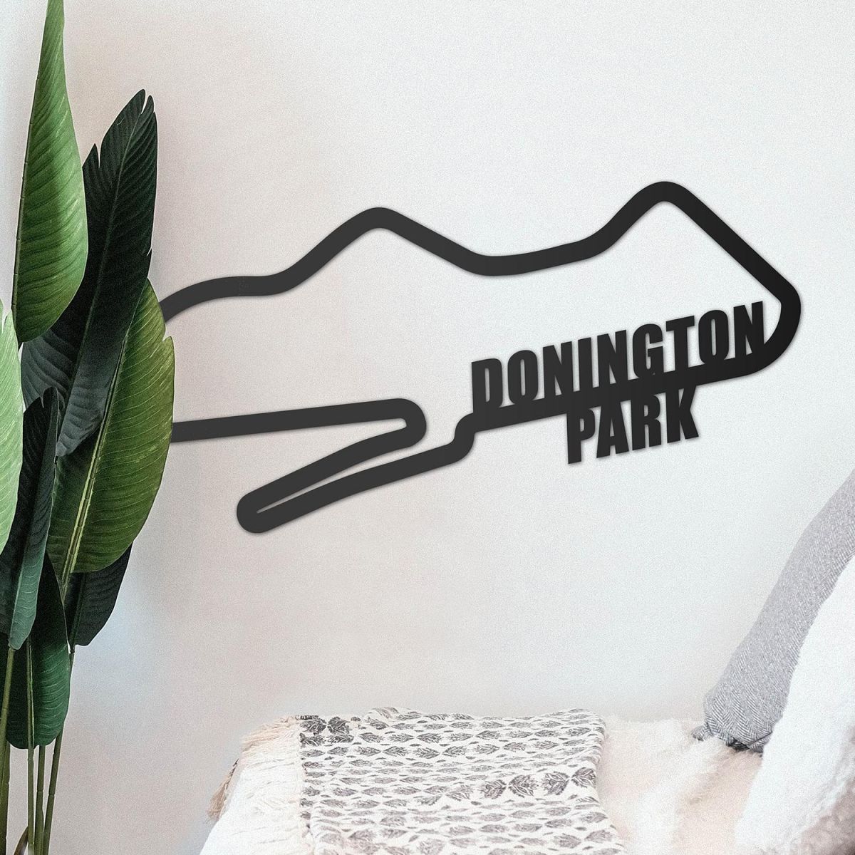 Donington Park Motor Racing Circuit Wall Art in Situ