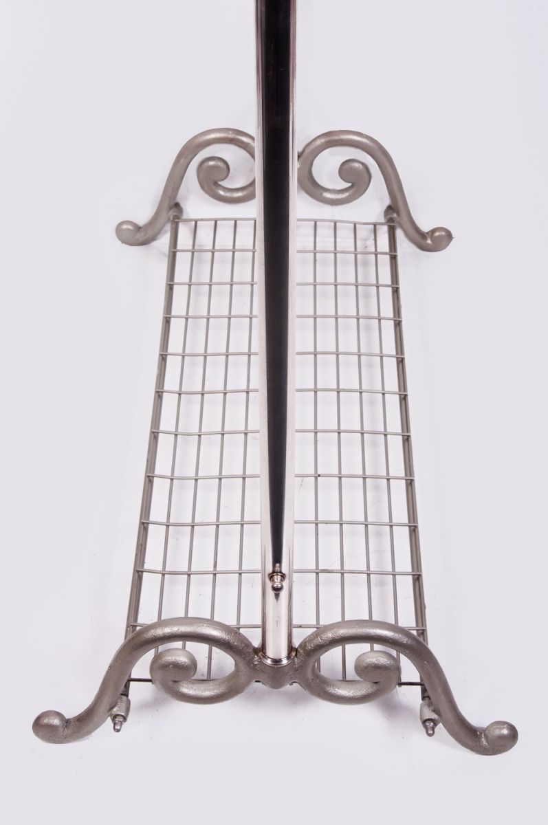 “Maplethorpe Manor” Deluxe Nickel Coat Stand 