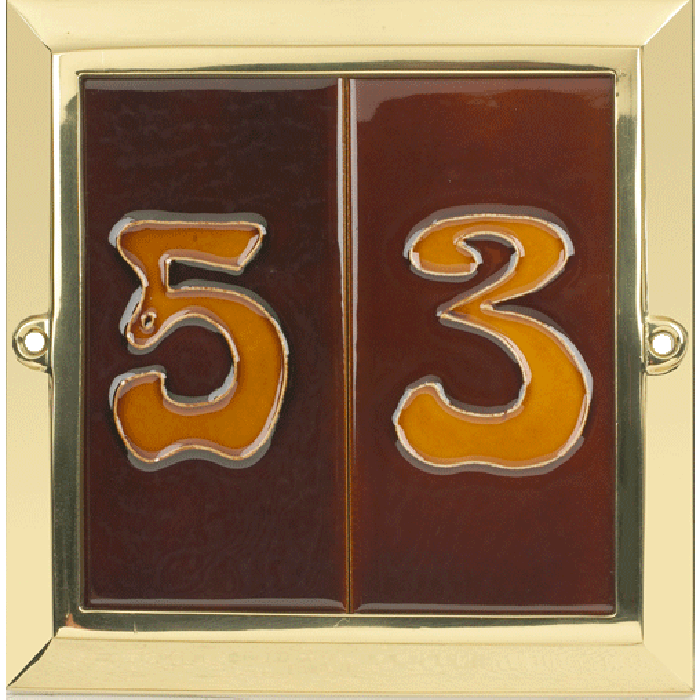 Double Plain Tile Number Frame Double Plain Tile Number Frame
