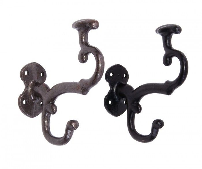 Double Coat and Hat Hook Cast Iron Hook Double Coat and Hat Hook Cast Iron Hook