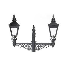 View fo the Double Headed Harrogate Lanterns on Ornate Brackets