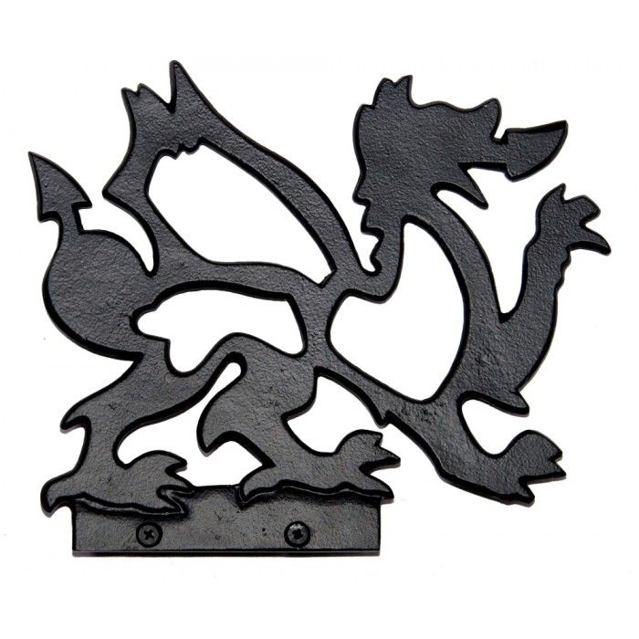 Cast Iron "Welsh Dragon" Weathervane Top Cast Iron "Welsh Dragon" Weathervane Top