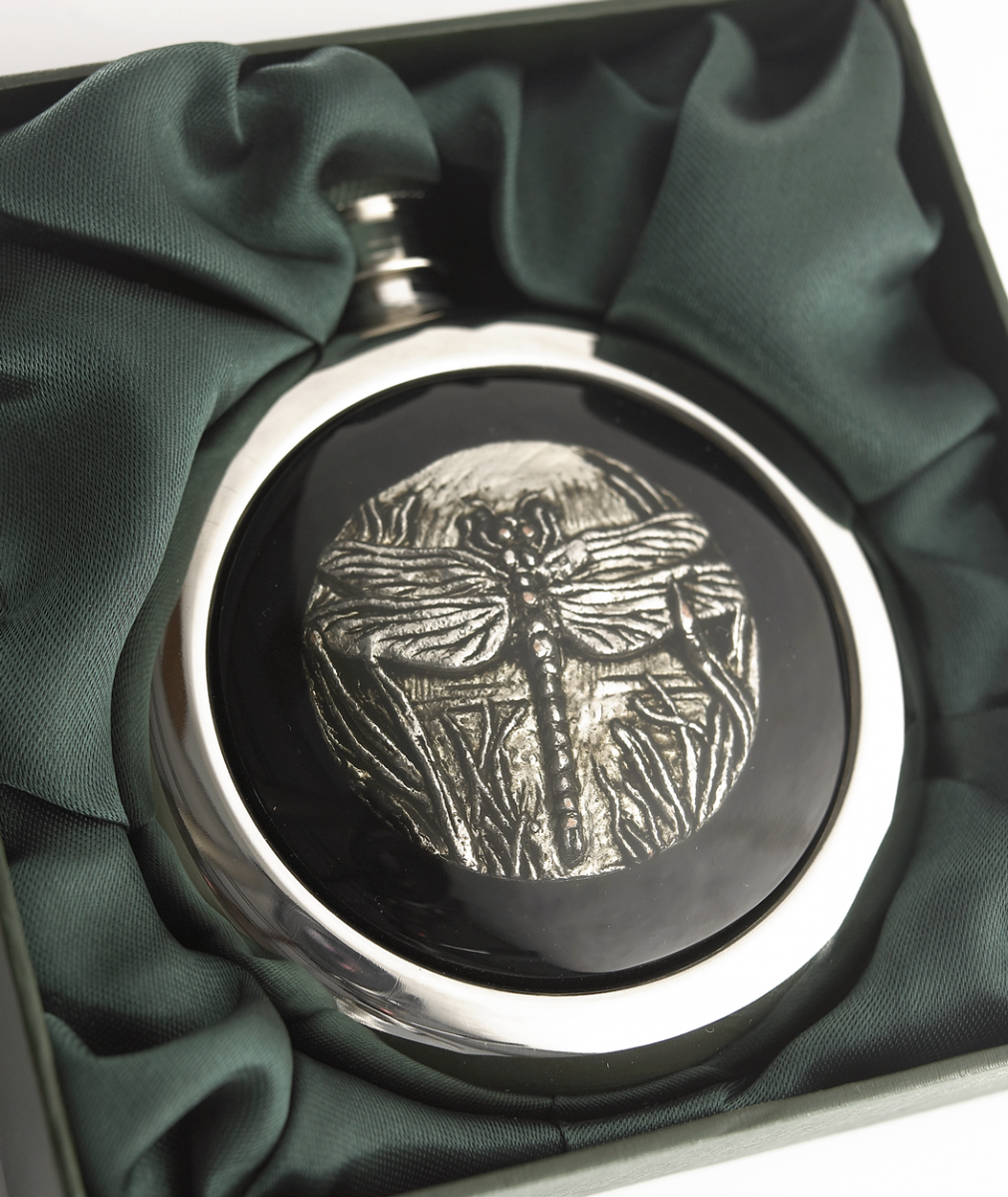 Dragonfly Whisky Hip Flask  Dragonfly Whisky Hip Flask