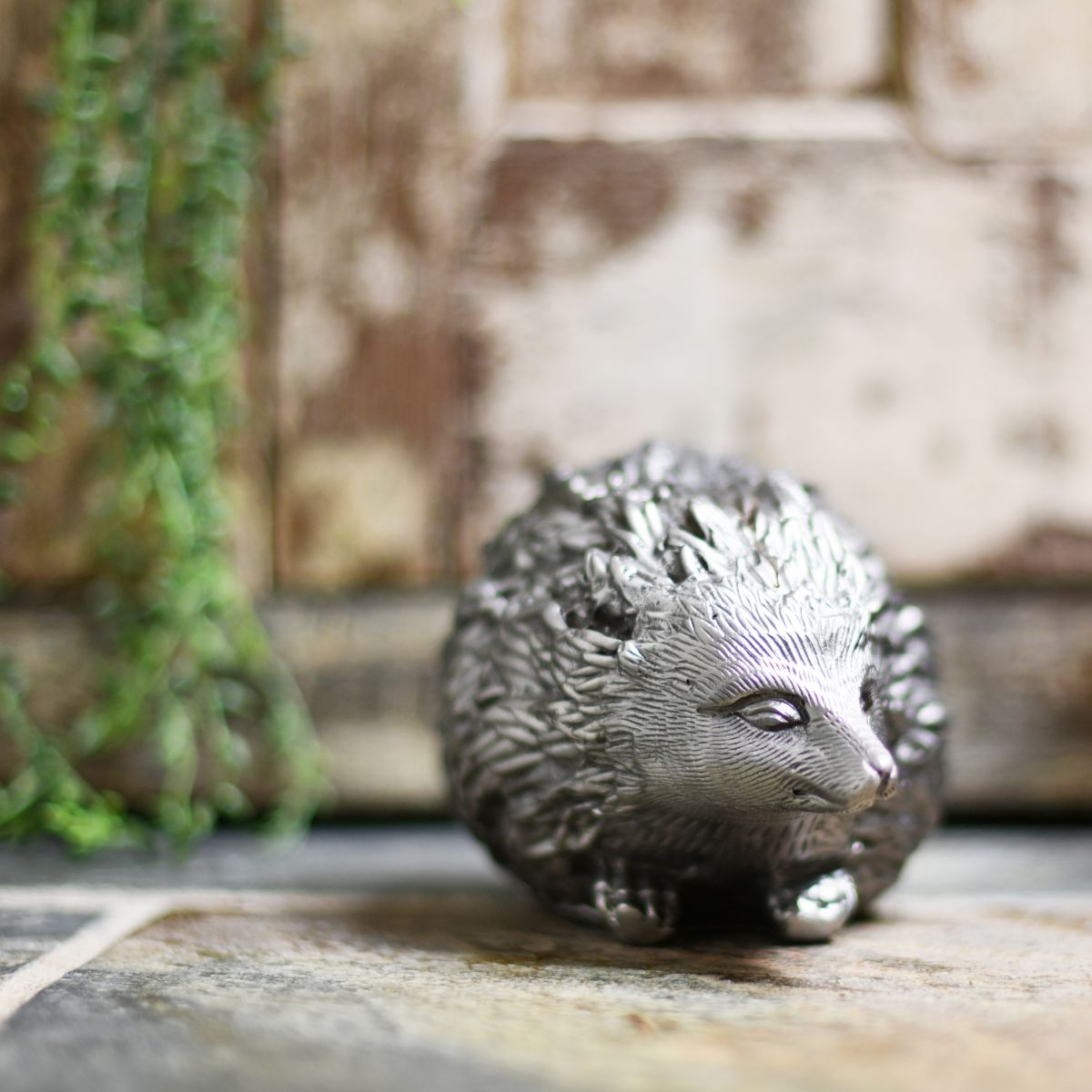 Polished Aluminium Hedgehog door stop Polished Aluminium Hedgehog door stop