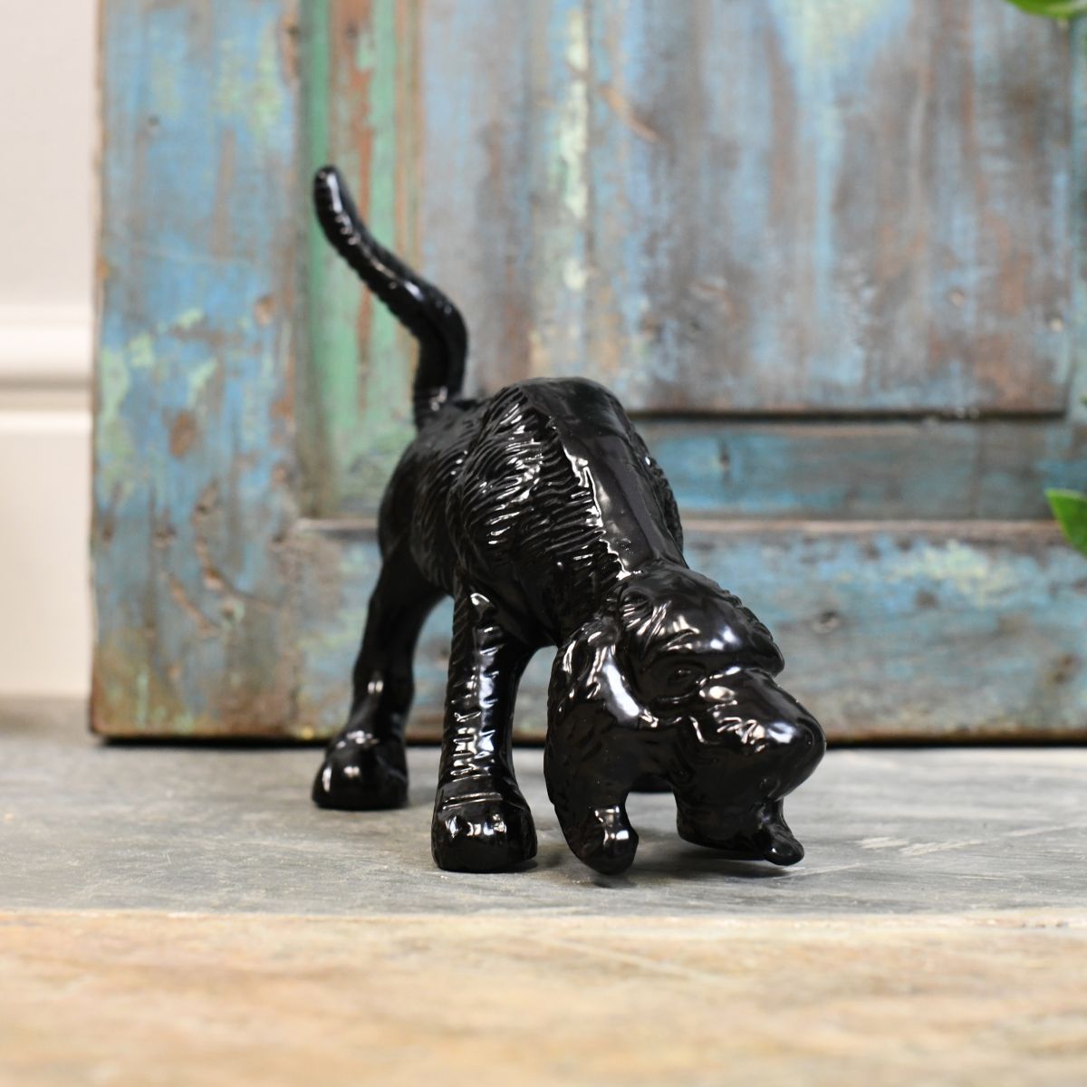 Novelty Dog door stop by rustic door Novelty Dog door stop by rustic door