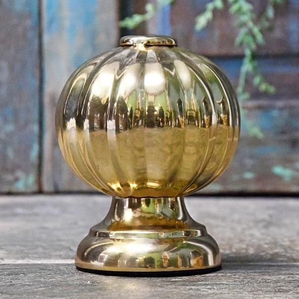 Polished Brass Globe Door Stop Polished Brass Globe Door Stop