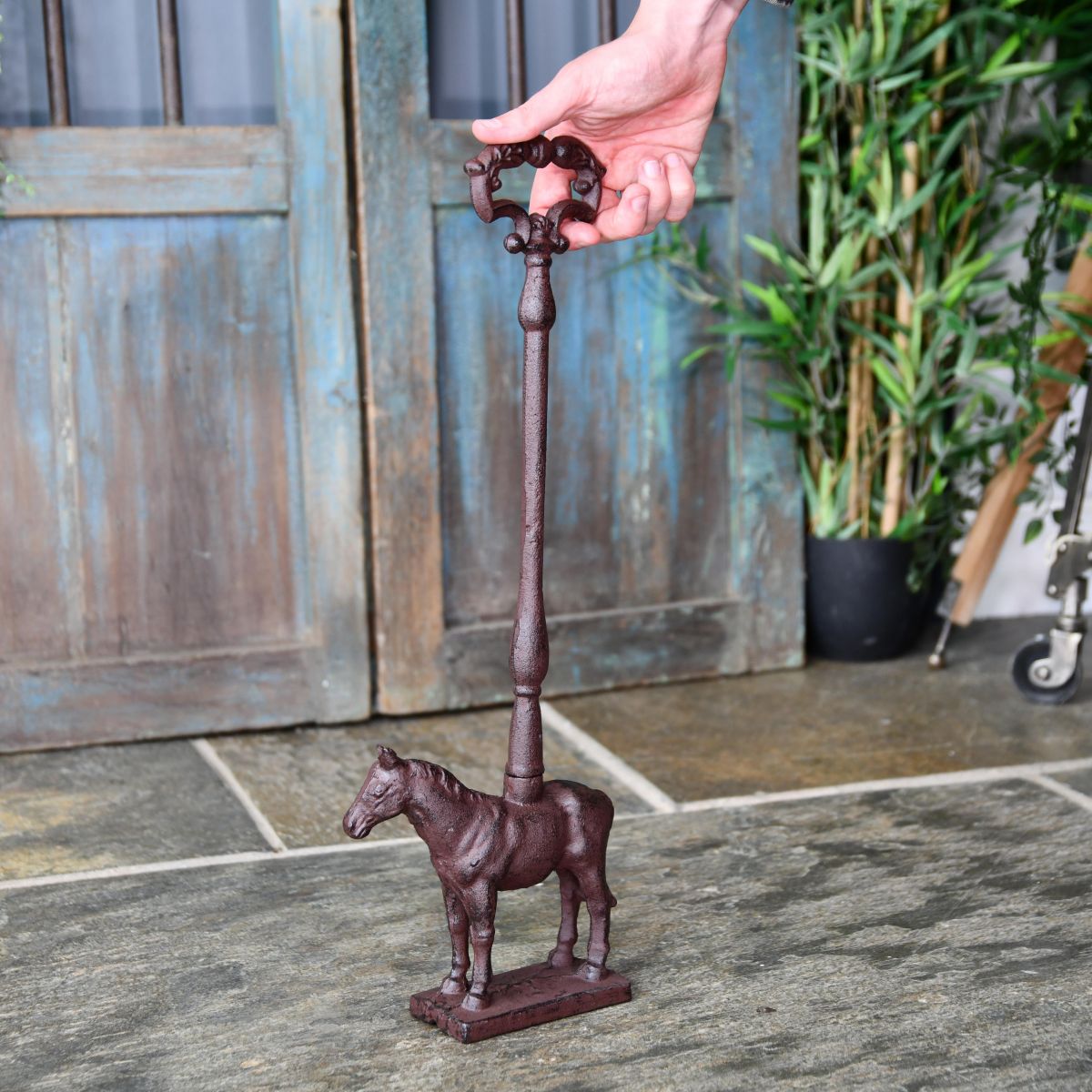 Cast Iron Horse Door Porter  Cast Iron Horse Door Porter