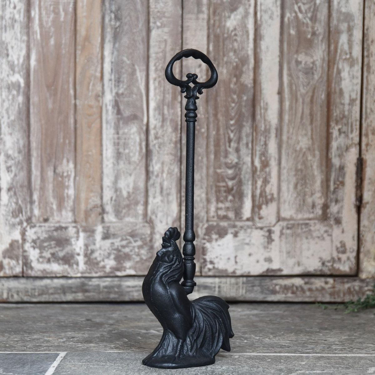 “Hepplestone House” Cast Iron Cockerel Door Porter  “Hepplestone House” Cast Iron Cockerel Door Porter