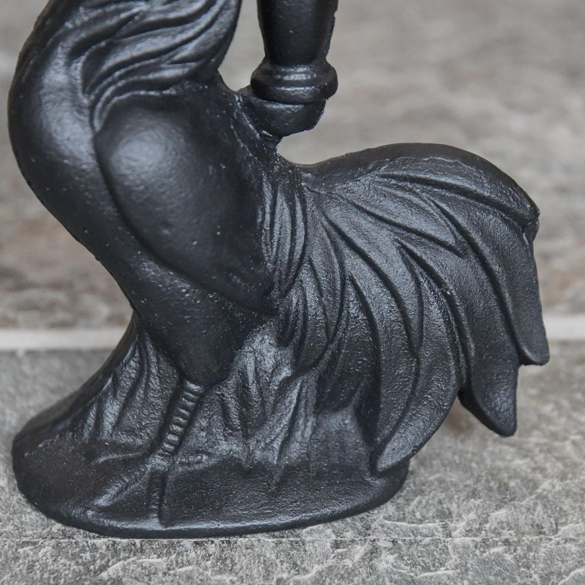 Close up of Cockerel and Base  Close up of Cockerel and Base