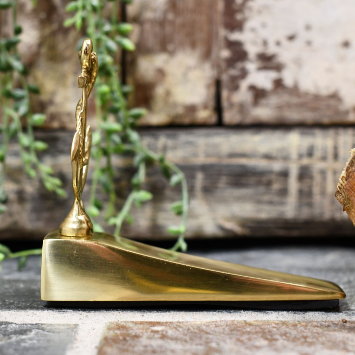 Polished brass Nautical ship anchor door wedge