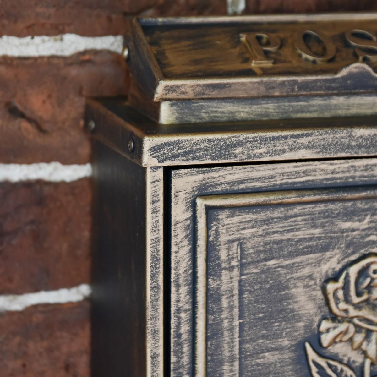 "Brushed Bronze" Wall Mounted Post Box  "Brushed Bronze" Wall Mounted Post Box