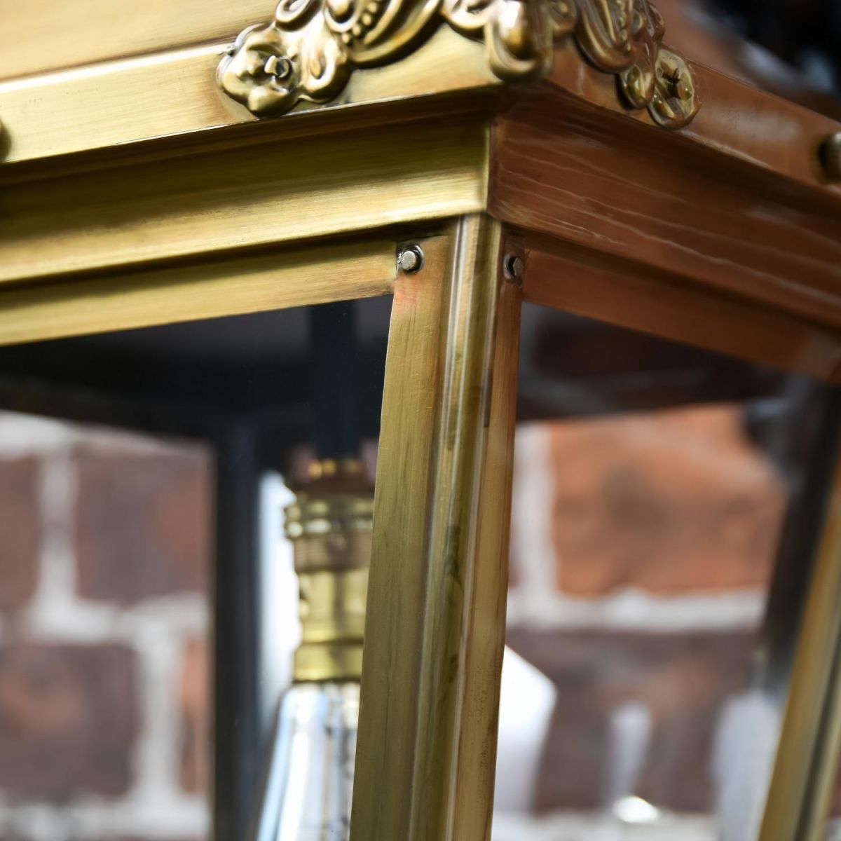 Close up of Antique Brass Lantern Close up of Antique Brass Lantern