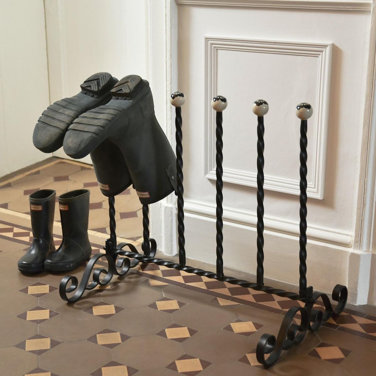County Glenbrock Black Boot Rack County Glenbrock Black Boot Rack