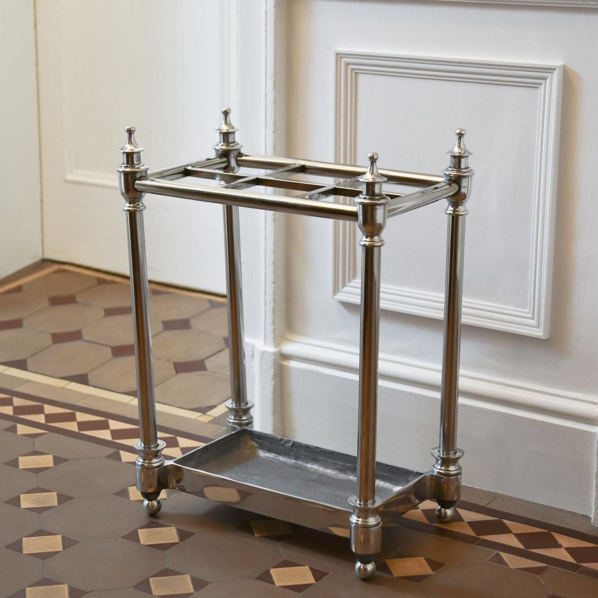 Antique Nickel "Rectangle" Umbrella Holder  Antique Nickel "Rectangle" Umbrella Holder