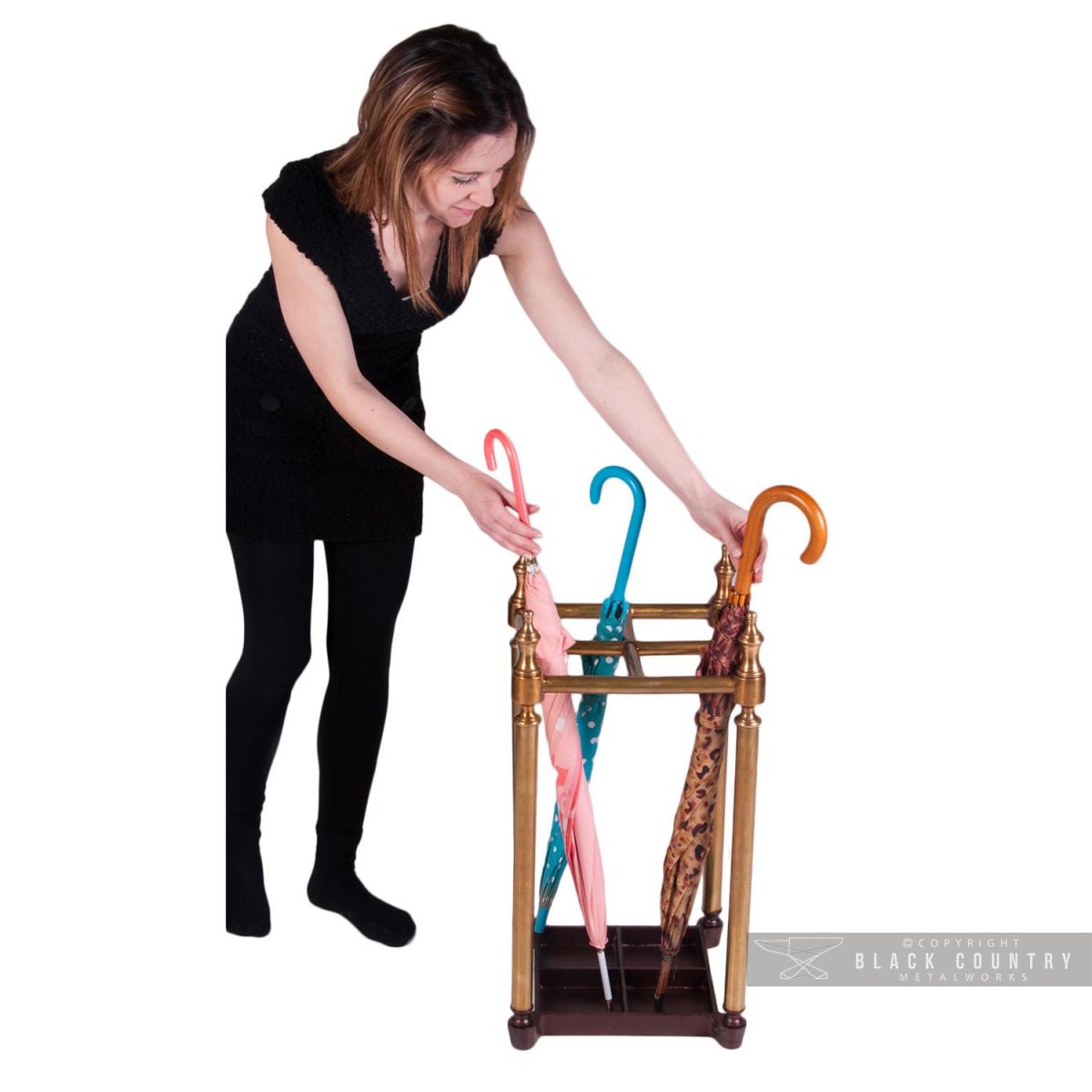 "Du Burgh Abbey" Period Umbrella and Walking Stick Stand to Scale