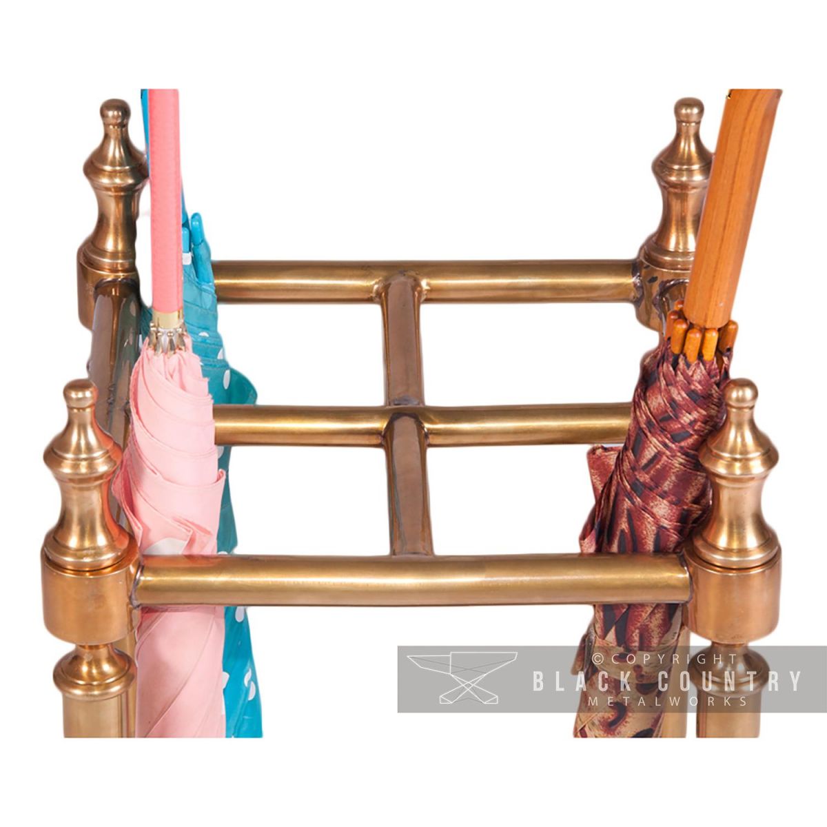 close-up of the Antique Brass Finish 