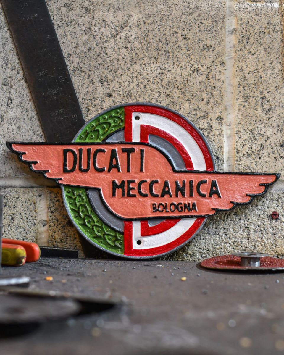 Ducati Vintage Style Cast Iron Sign Ducati Vintage Style Cast Iron Sign
