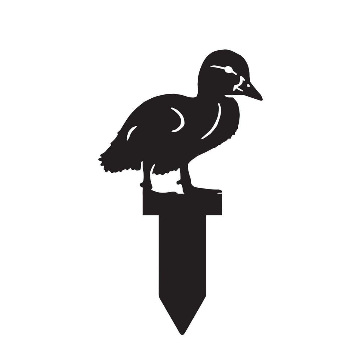  Walking Duckling Silhouette in a Black Finish