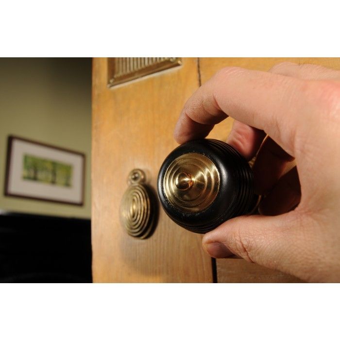 Door Knobs In Fine Hand Turned Ebony Wood Pevonsey  Door Knobs In Fine Hand Turned Ebony Wood Pevonsey