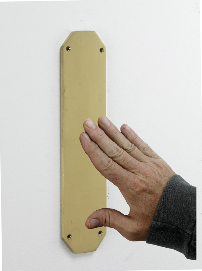 "Bellmont Hall" Polished Brass Edwardian Finger Plate and Door Plate "Bellmont Hall" Polished Brass Edwardian Finger Plate and Door Plate