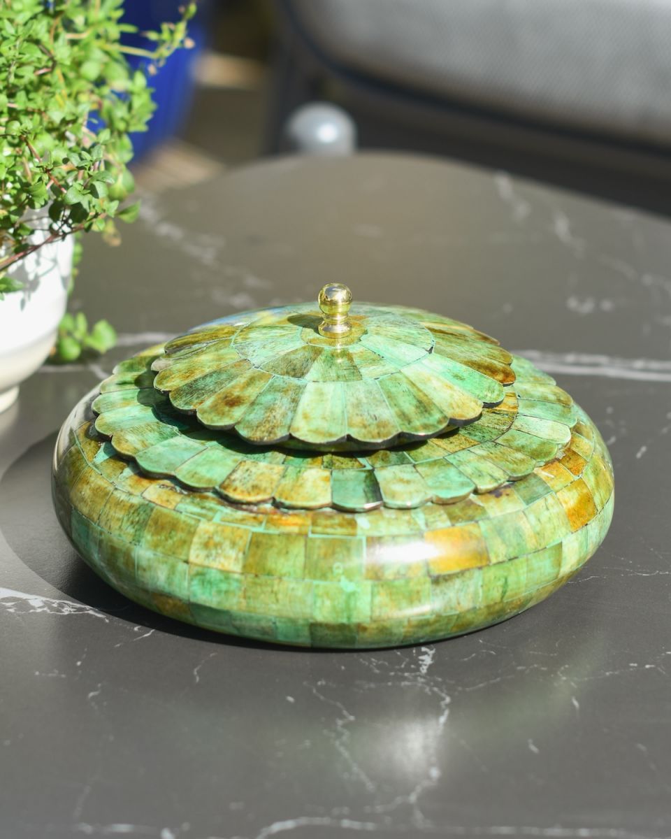 Elegant "Viridis" Keepsake Bowl