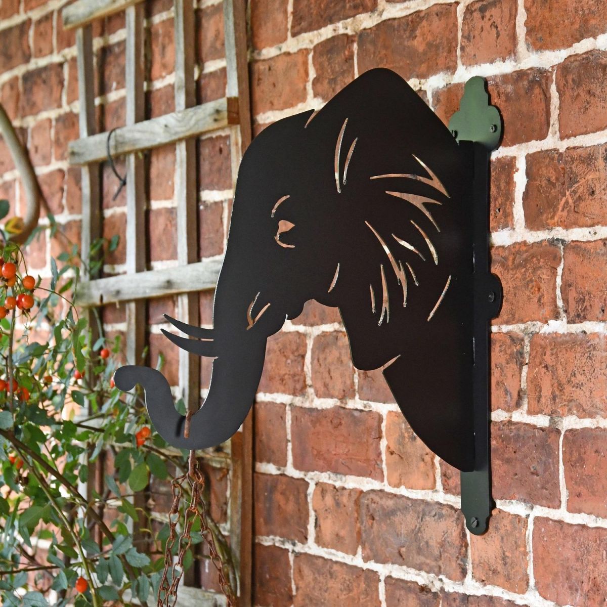 Elephant Hanging Basket Bracket in situ 