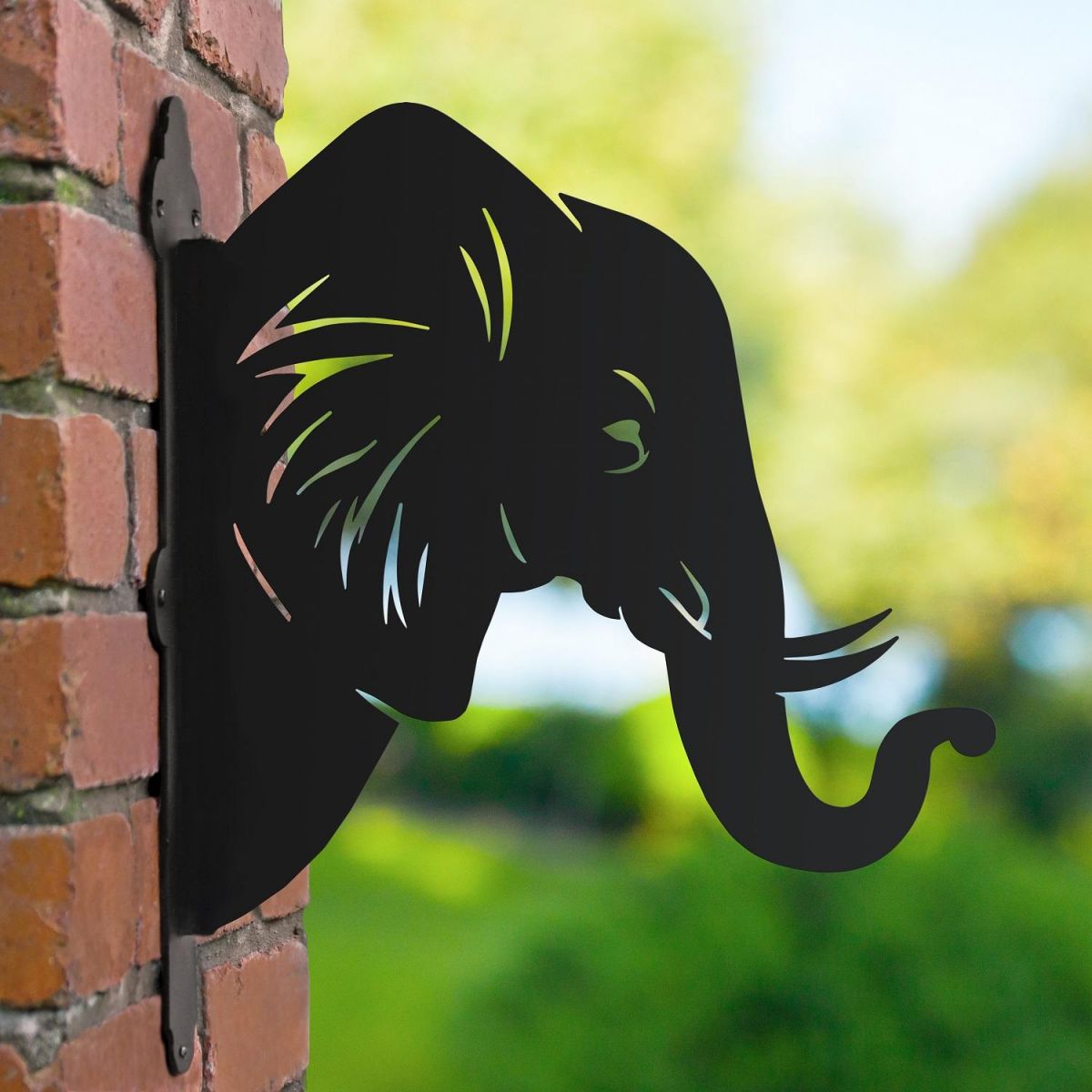 Elephant Trunk Basket in Garden Setting 
