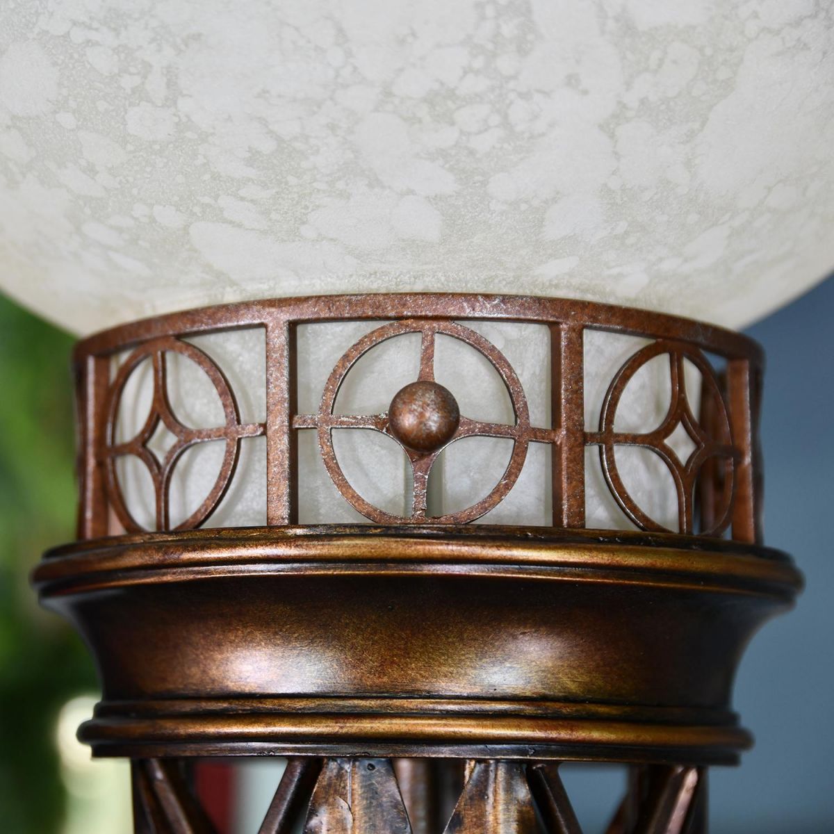 Close-up of the Antique Bronze Finish