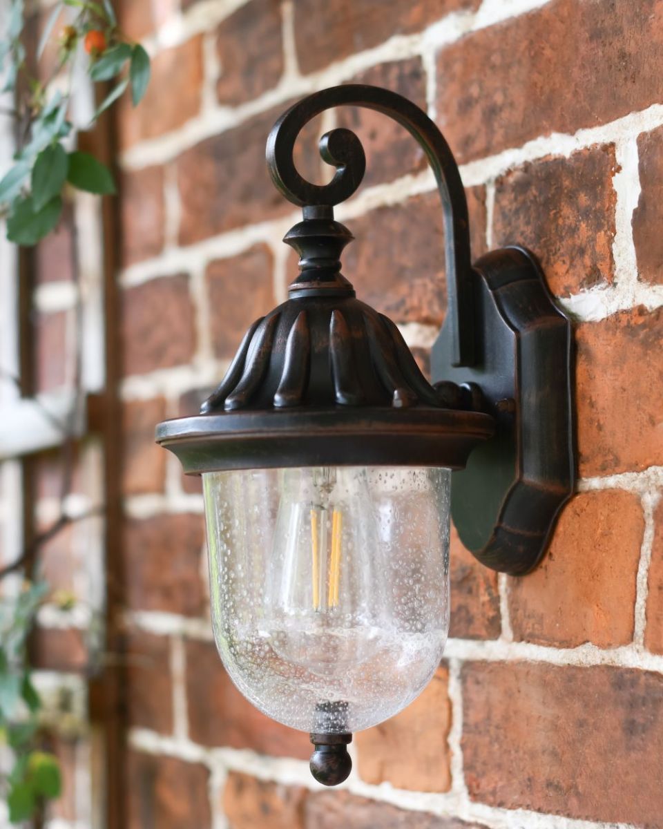 Embellished Victorian Wall Light Side View Embellished Victorian Wall Light Side View