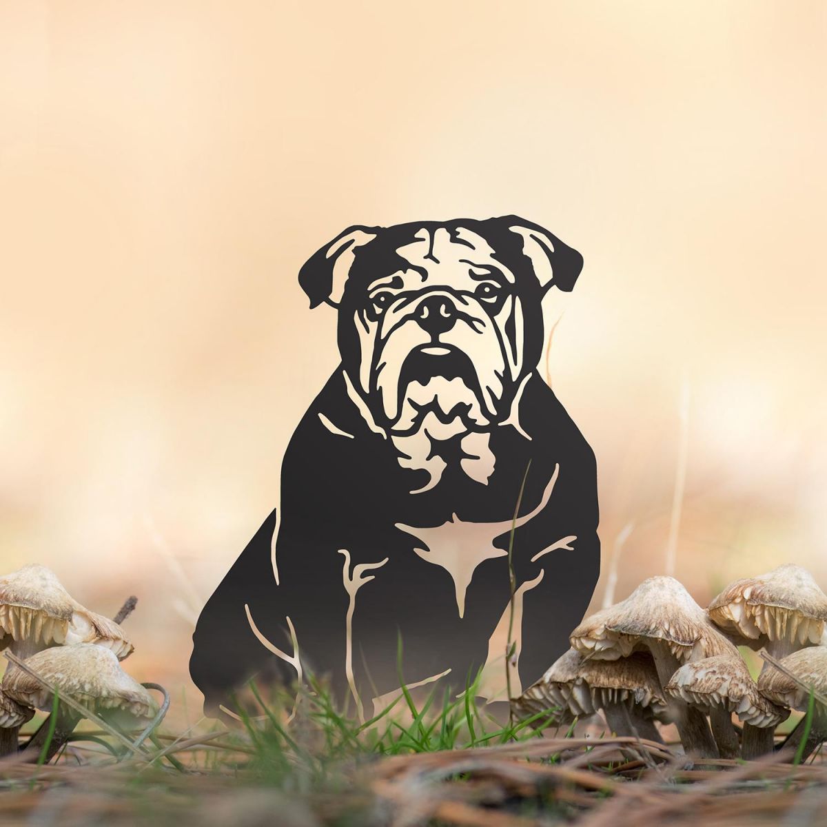 English Bulldog Silhouette in Situ