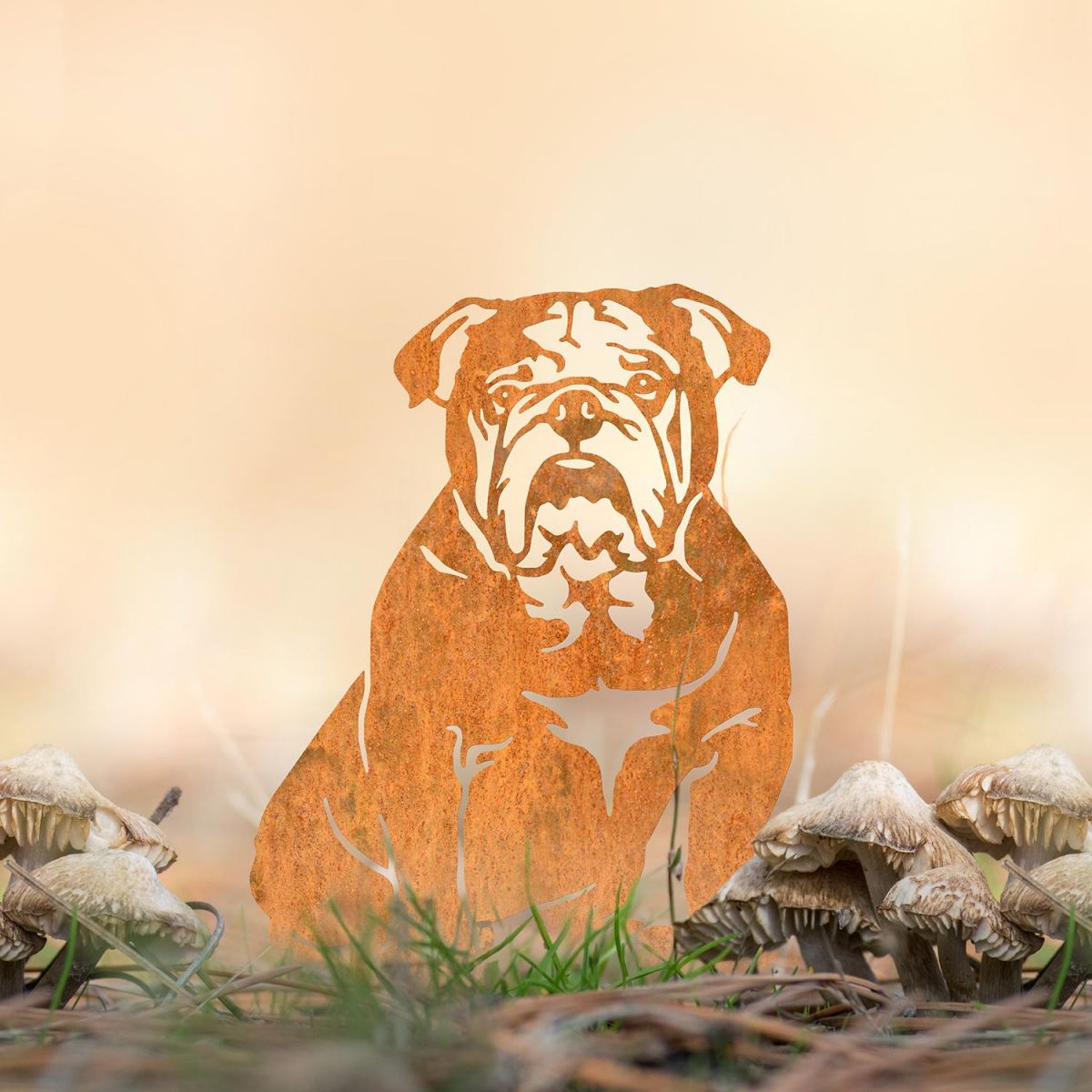 English Bulldog Silhouette in Situ