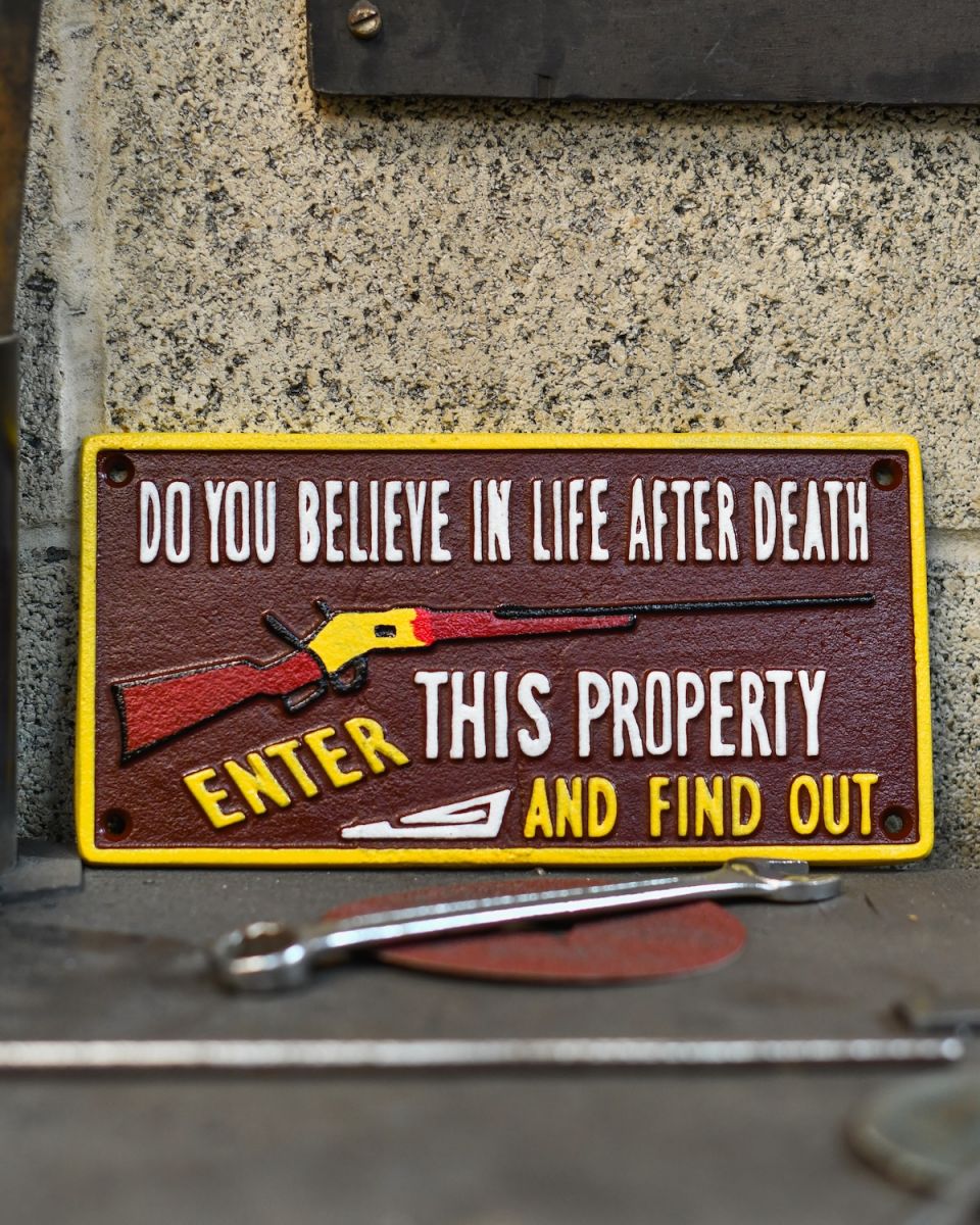 Cast Iron "Enter This Property" Sign Cast Iron "Enter This Property" Sign