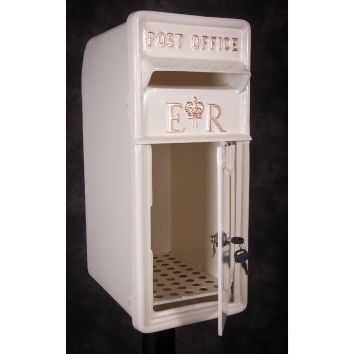 Front Opening Door on the "Original Reproduction" Cream Elizabeth Regina Post & Parcel Box