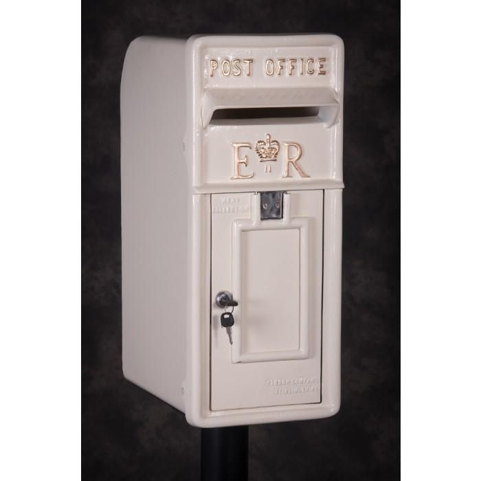 "Original Reproduction" Cream Elizabeth Regina Post in Cream and Gold