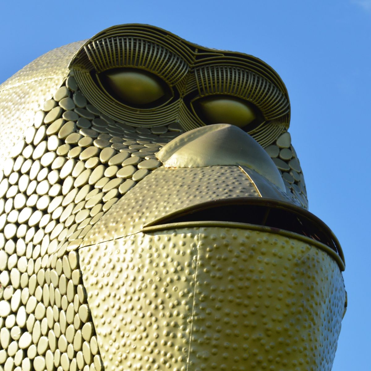 Extra Large Gold Gorilla Sculpture