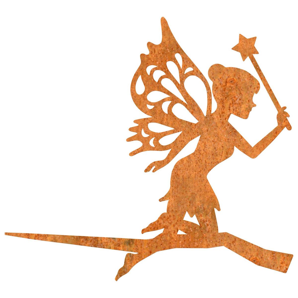 Fairy With Wand Tree Spike in a Rustic Finish