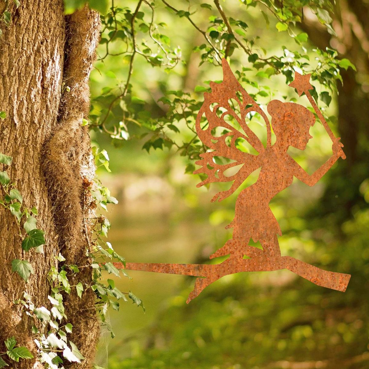 Fairy With Wand Tree Spike in the Forest