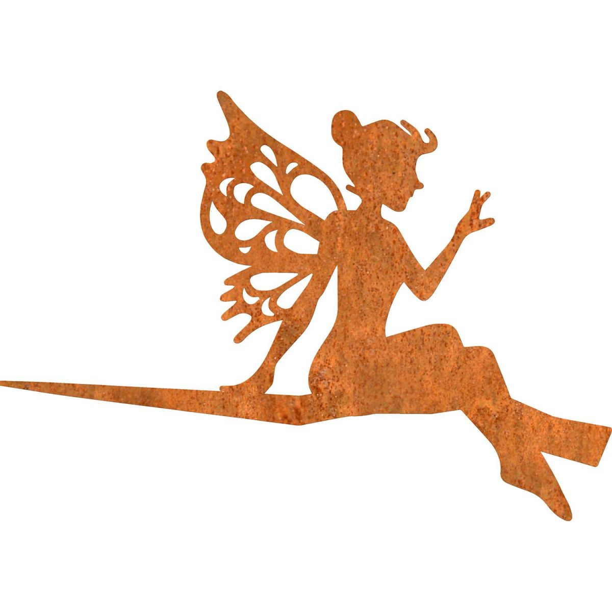 Sitting Fairy Tree Spike in a Rustic Finish