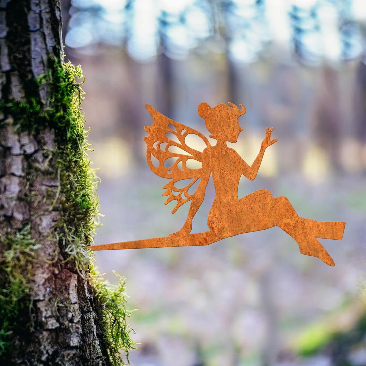 Sitting Fairy Tree Spike in situ on a Tree