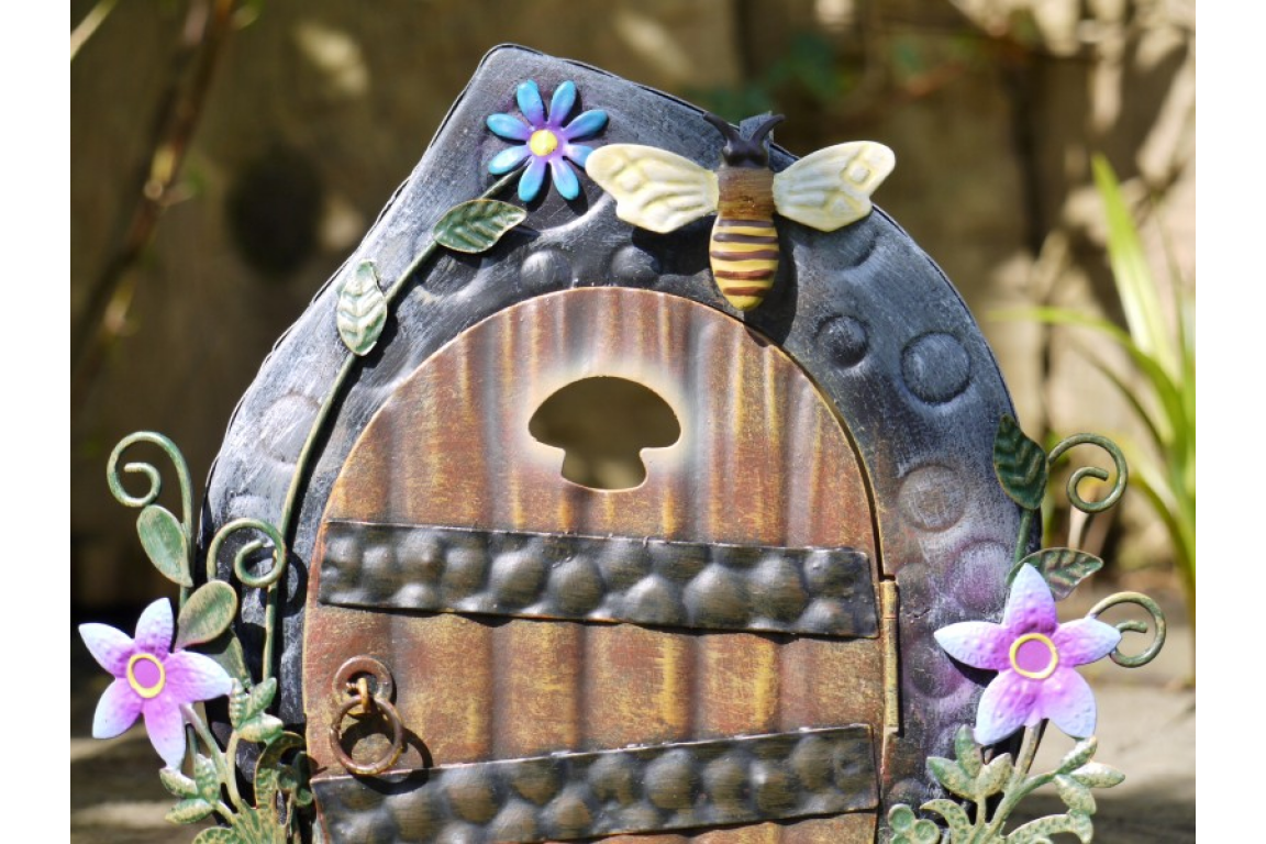 Close-up of the Detail On the Fairy Door Close-up of the Detail On the Fairy Door