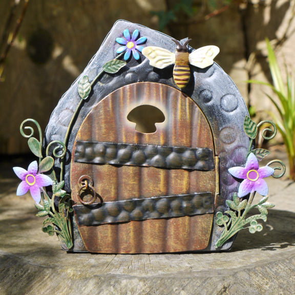 Painted Fairy Door Garden Ornament Painted Fairy Door Garden Ornament