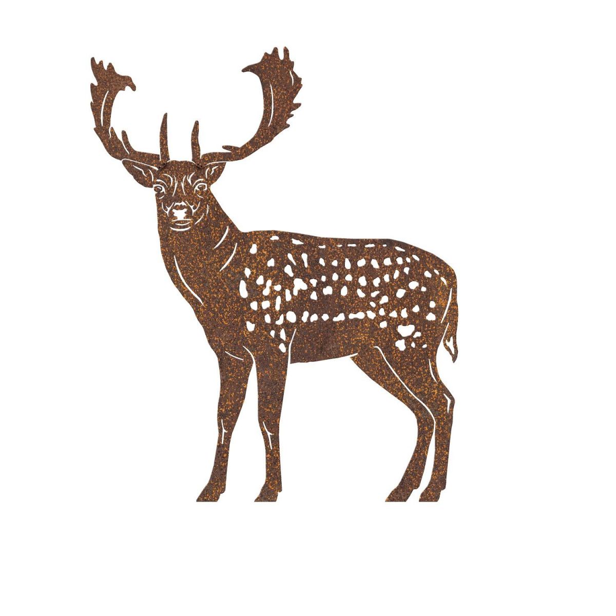 Rustic Fallow Stag Silhouette in Full 