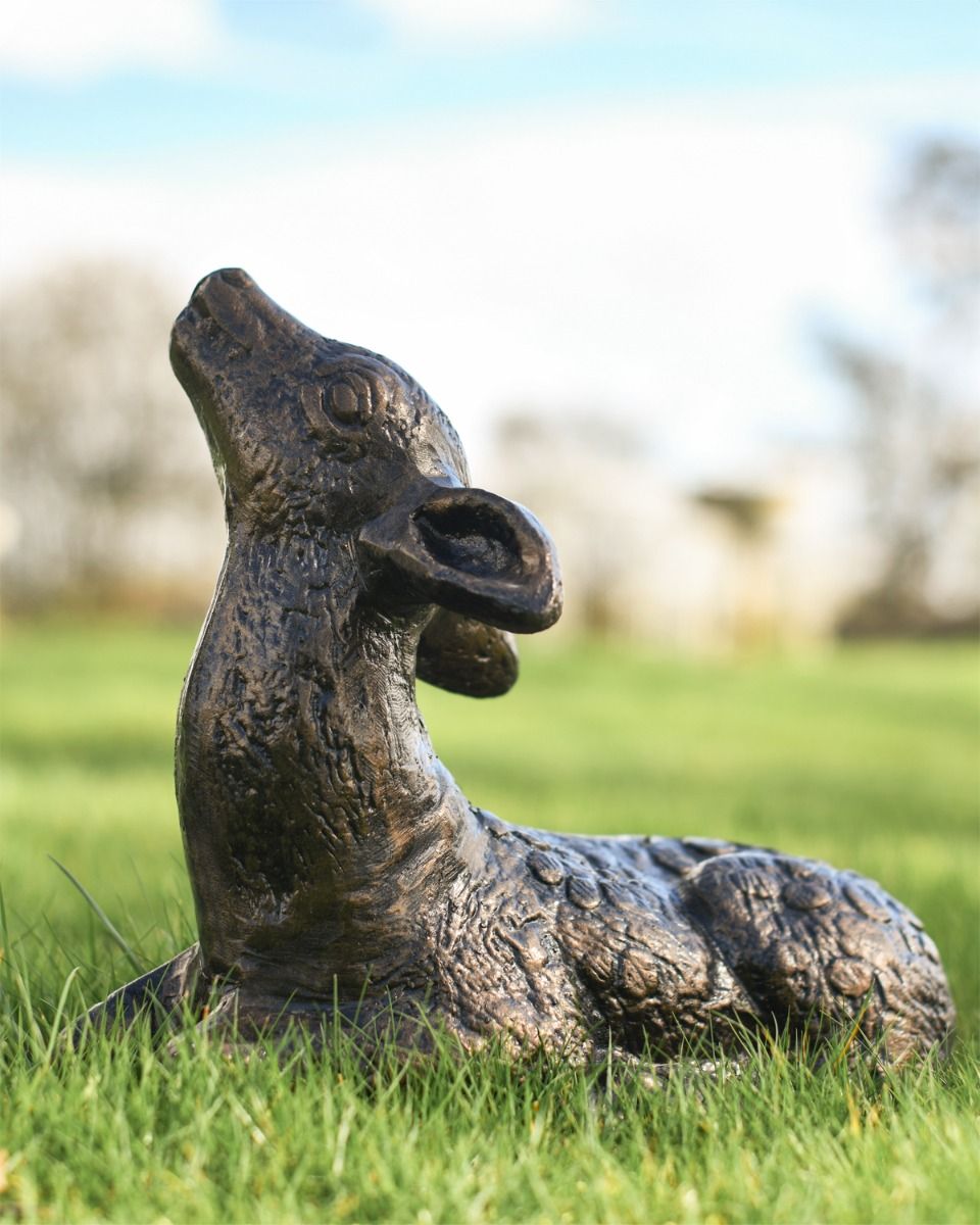 "Lily" Fawn Lying Down Garden Sculpture