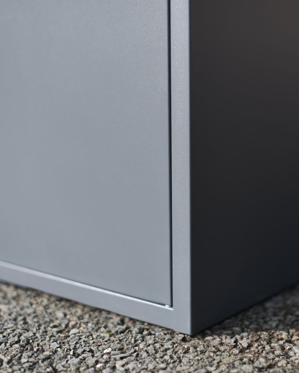 Felton contemporary grey parcel box bottom Felton contemporary grey parcel box bottom