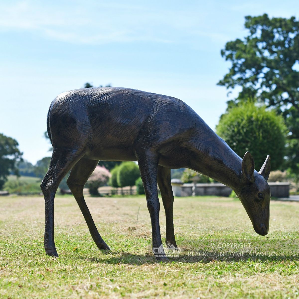 Female Deer Aluminium Garden Sculpture